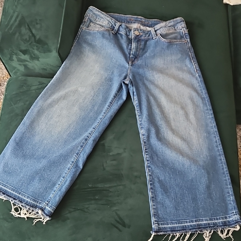Mavi Blue Flare Wide-Leg Denim